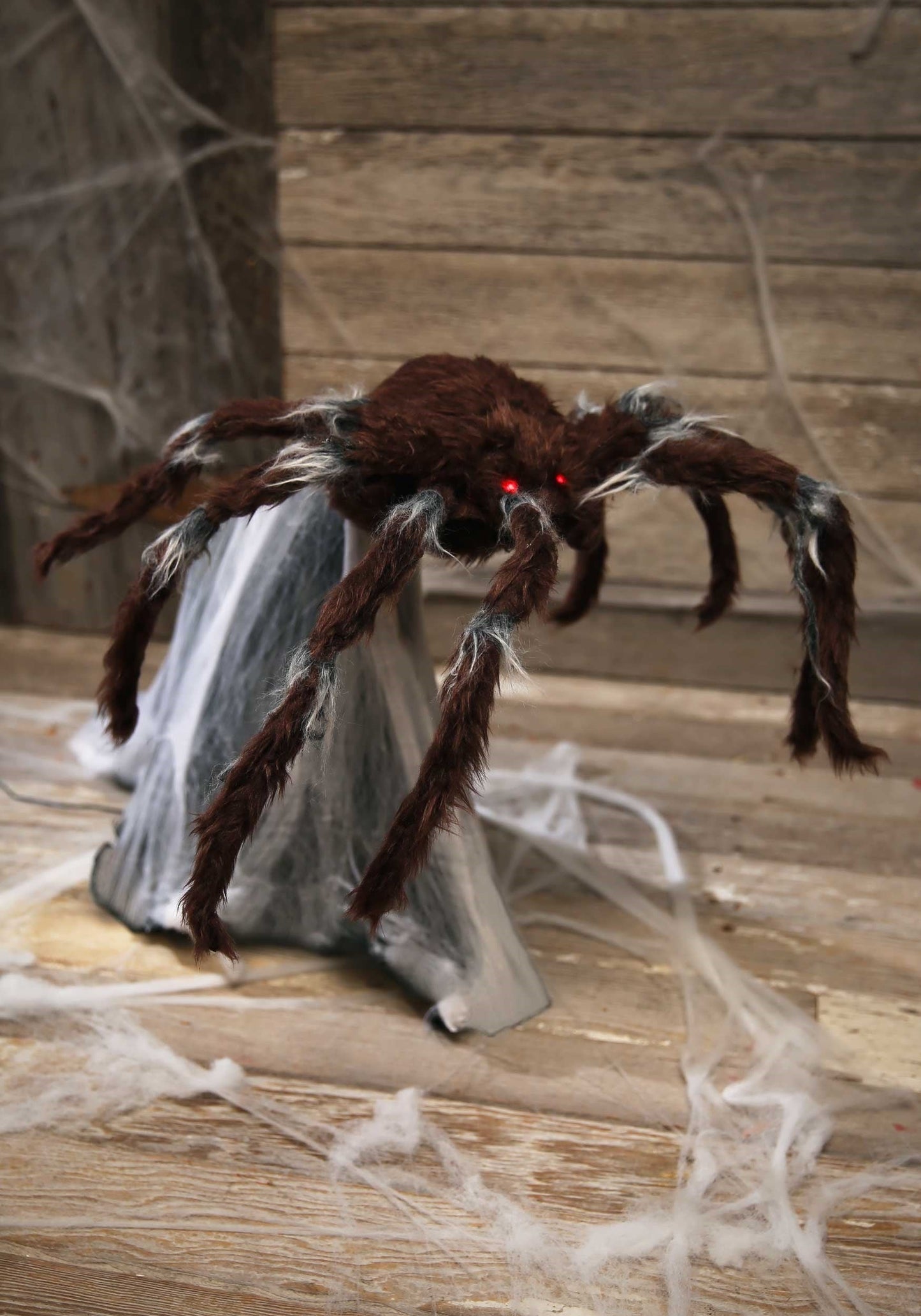 Animated Brown Jumping Spider Halloween Decoration
