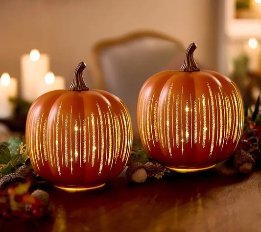 🔥2025 HOT SALE - 🎃✨ Illuminated Starry Night Pumpkins by Valerie✨
